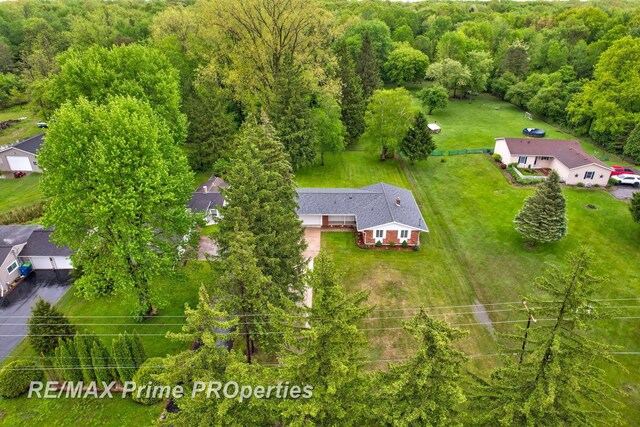 6461 Sheridan Rd, Saginaw, MI 48601 - view from above of property with a forest