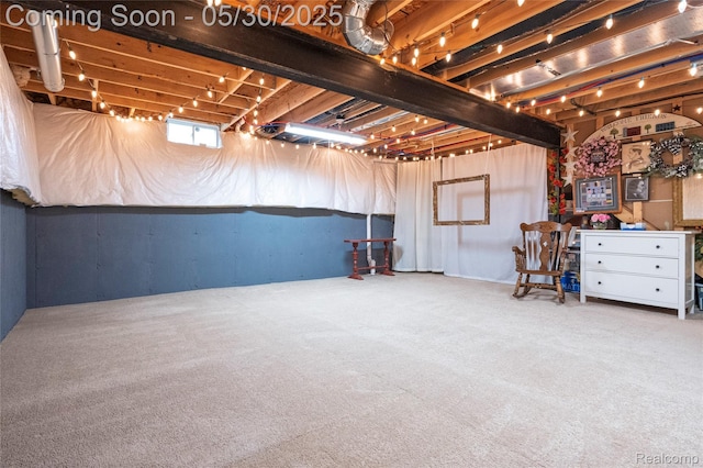 26727 Wilton Ct, New Hudson, MI 48165 - basement with carpet