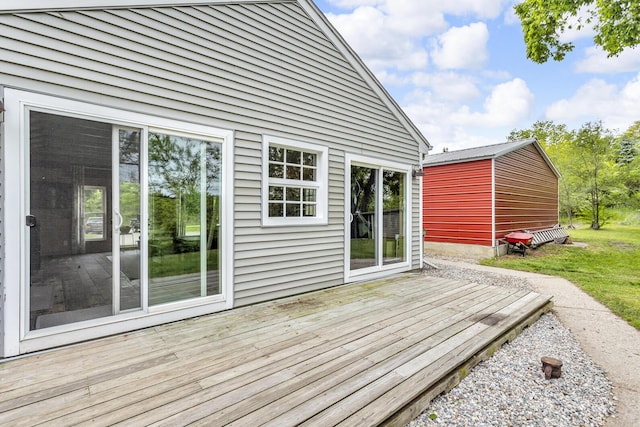 9410 US Highway 12, Brooklyn, MI 49230 - view of wooden deck