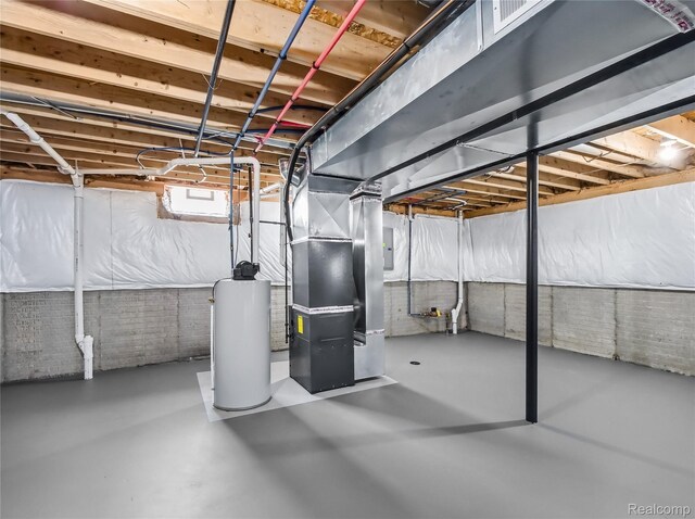 50011 Anita Way N, Macomb, MI 48044 - unfinished below grade area with heating unit and a water softener system