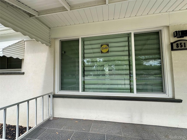 8511 Allen Rd, Allen Park, MI 48101 - view of exterior entry with stucco siding
