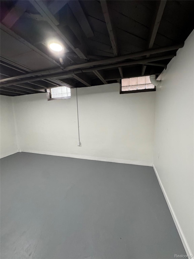 8511 Allen Rd, Allen Park, MI 48101 - below grade area featuring baseboards