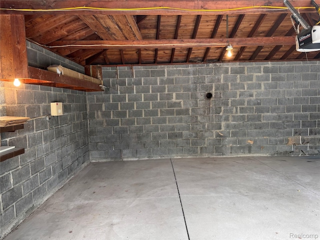 8511 Allen Rd, Allen Park, MI 48101 - below grade area with concrete block wall