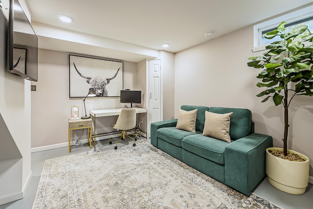 1512 Brooklyn Ave, Ann Arbor, MI 48104 - office featuring baseboards and recessed lighting
