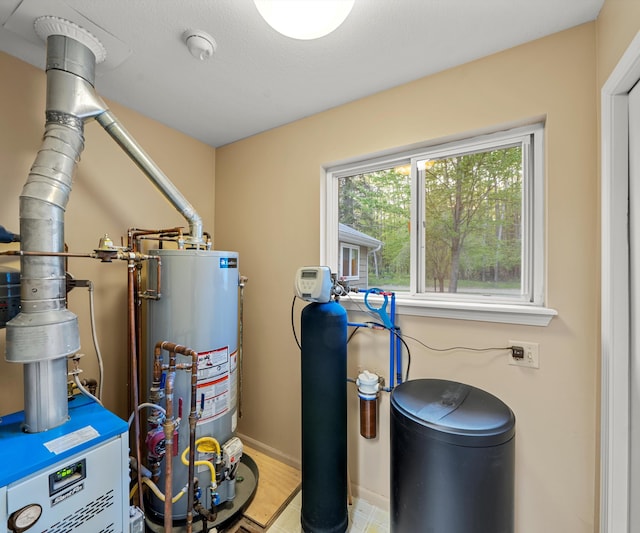 4841 Pear Way, Farwell, MI 48622 - utility room with gas water heater
