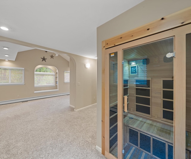 4841 Pear Way, Farwell, MI 48622 - sauna with baseboards and carpet