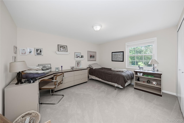 29832 High Valley Ct, Farmington Hills, MI 48331 - bedroom featuring light colored carpet and a desk