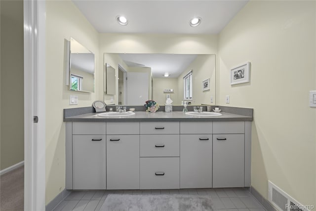 29832 High Valley Ct, Farmington Hills, MI 48331 - bathroom featuring double vanity and tile patterned floors