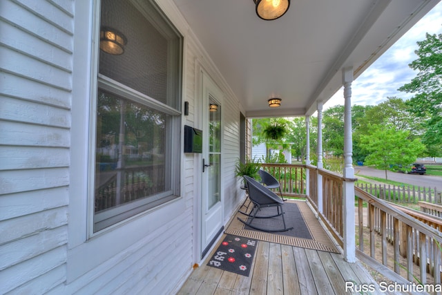 1227 Columbus Ave, Grand Haven, MI 49417 - view of wooden porch