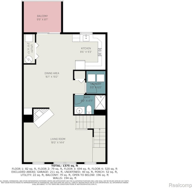 170 Allenhurst Ave, Royal Oak, MI 48067 - home floor plan