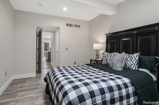 344 Main St Unit 300, Milford, MI 48381 - bedroom featuring light wood-style floors, baseboards, and recessed lighting