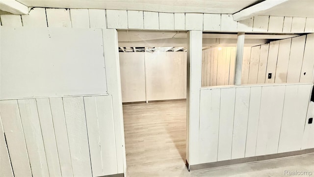 26304 Patricia Ave, Sterling Heights, MI 48091 - unfinished basement with wood finished floors