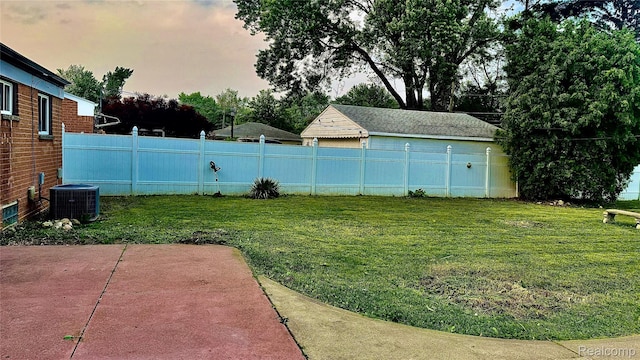 26304 Patricia Ave, Sterling Heights, MI 48091 - view of yard with central air condition unit and a patio