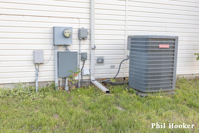 105 Penny Ln, Stanton, MI 48888 - exterior view of central AC and electric meter