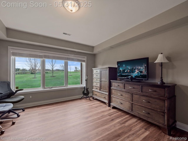 20971 Pomino Dr, Northville, MI 48167 - office area with light wood-type flooring and baseboards