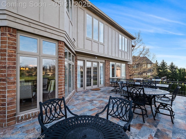20971 Pomino Dr, Northville, MI 48167 - view of patio / terrace with outdoor dining area