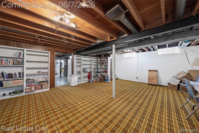 2253 Robell Dr, Commerce Twp, MI 48390 - below grade area featuring carpet