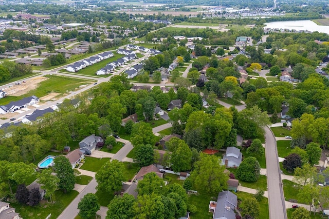 6767 Knollview Dr, Hudsonville, MI 49426 - aerial view of property and surrounding area with nearby suburban area