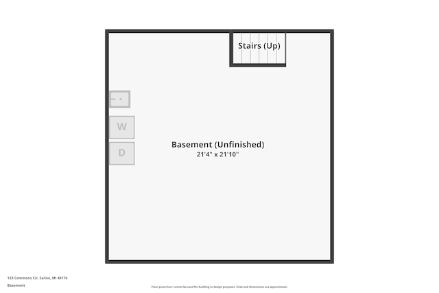 133 Commons Cir, Saline, MI 48176 - floor plan / room layout