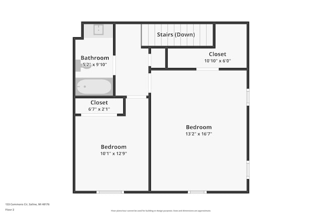 133 Commons Cir, Saline, MI 48176 - property floor plan