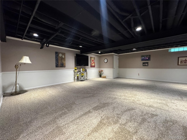 47151 Admirals Cove Ln Unit 1, Chesterfield, MI 48051 - basement featuring carpet floors