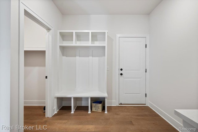35704 Addison Dr, New Baltimore, MI 48047 - mudroom with wood finished floors and baseboards
