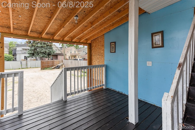 5839 Mcmillan St, Allen Park, MI 48209 - wooden terrace with a residential view