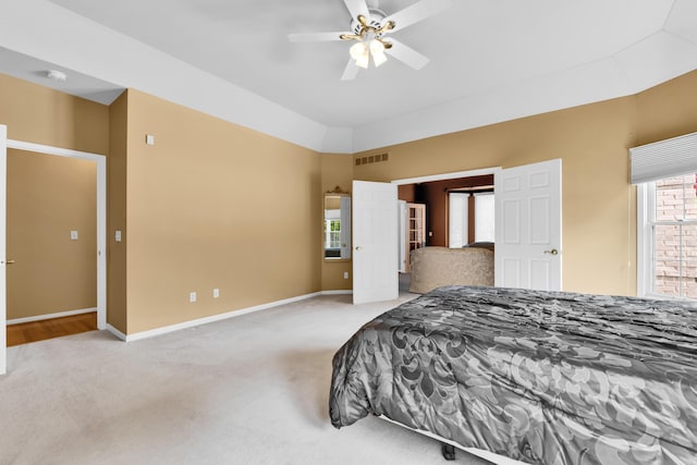 482 Torrington Dr W, Canton, MI 48188 - bedroom with carpet floors, baseboards, and ceiling fan