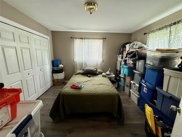 2243 Noble Ave, Flint, MI 48532 - bedroom with a closet and wood finished floors