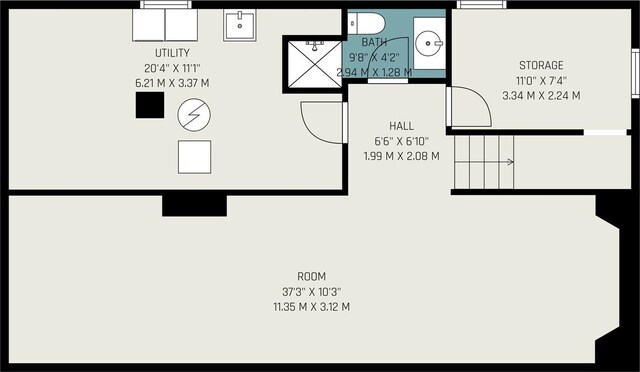 2013 Cumberland St, Kalamazoo, MI 49006 - floor plan / room layout