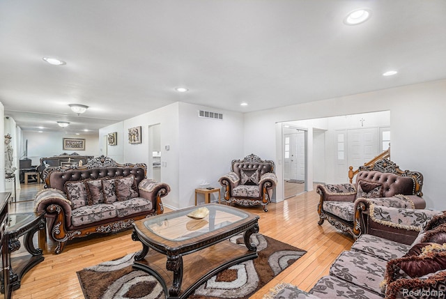 3365 Gloucester Dr, Sterling Heights, MI 48310 - living area with hardwood / wood-style floors and recessed lighting