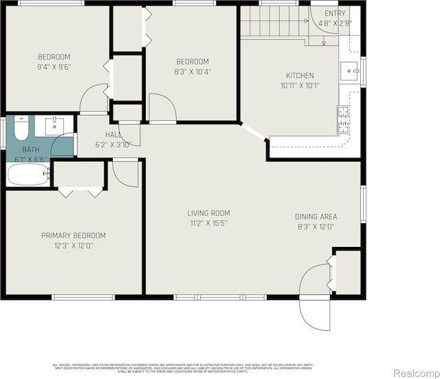 26809 Bonnie Ave, Warren, MI 48089 - home floor plan