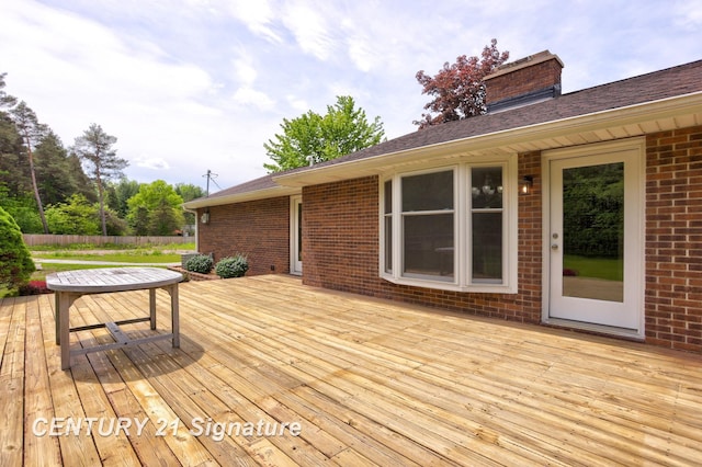 4769 S Fordney Rd, Hemlock, MI 48626 - view of wooden terrace