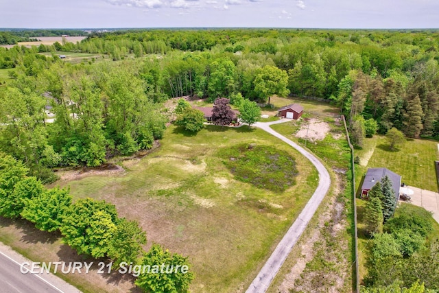 4769 S Fordney Rd, Hemlock, MI 48626 - view of property location featuring a forest and property boundaries highlighted