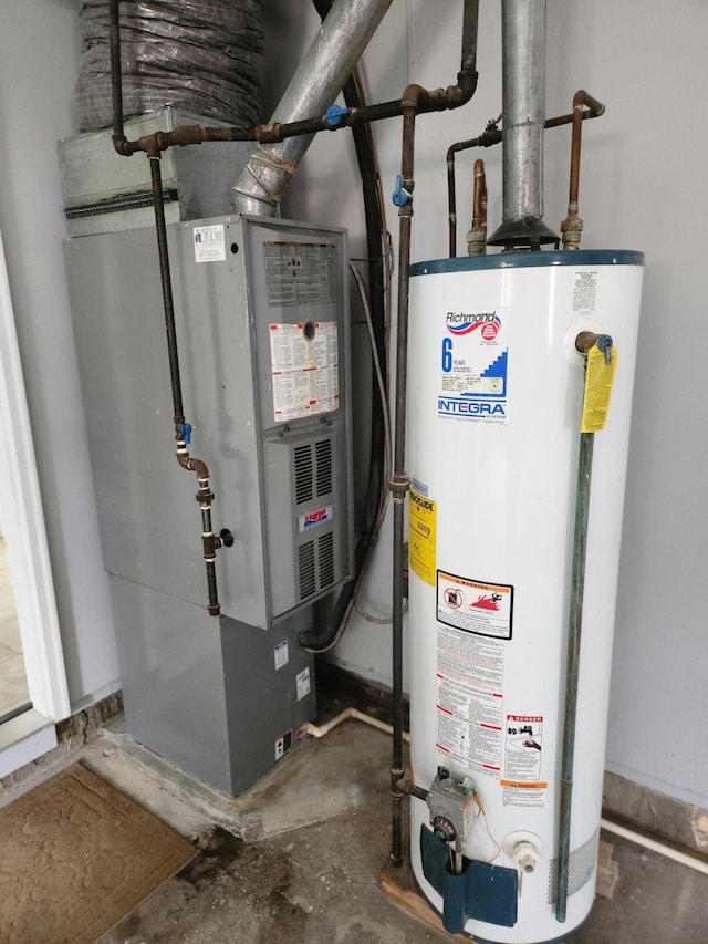 179 W State St, Coldwater, MI 49036 - utilities featuring gas water heater and heating unit