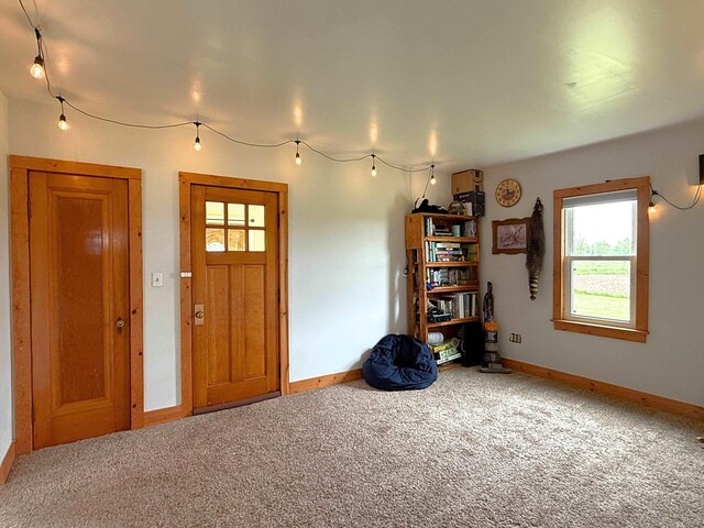 11250 Bristol Rd, Lennon, MI 48449 - foyer with carpet floors and baseboards