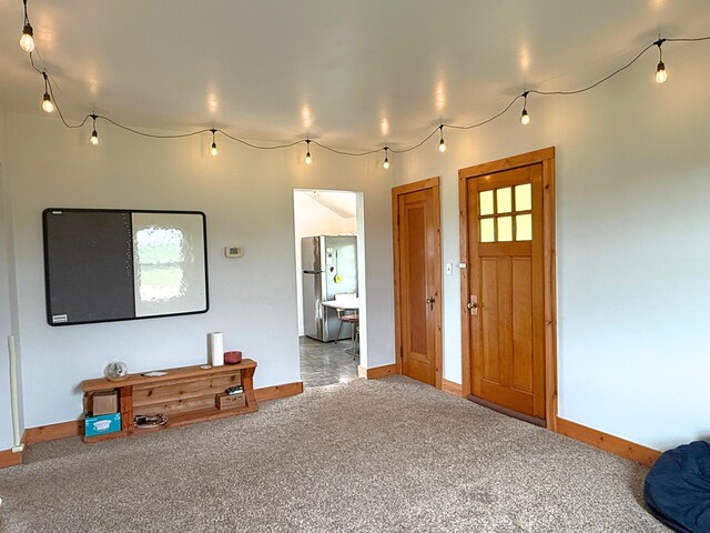 11250 Bristol Rd, Lennon, MI 48449 - foyer entrance featuring baseboards and carpet floors