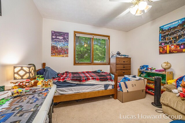 8535 Elkwood Dr SW, Byron Center, MI 49315 - bedroom with carpet and a ceiling fan