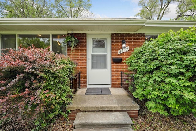 2419 Faye Dr, Ann Arbor, MI 48103 - view of exterior entry with brick siding