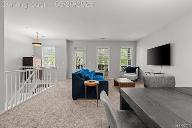239 Jotham Ave, Auburn Hills, MI 48326 - living area featuring carpet flooring and baseboards