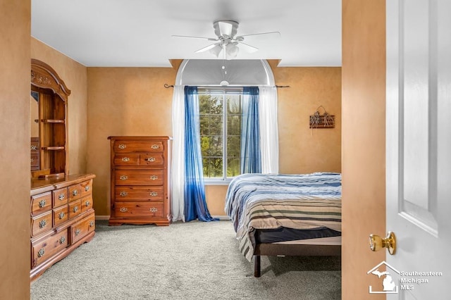 177 W Willis Rd, Saline, MI 48176 - bedroom with carpet flooring, ceiling fan, and baseboards
