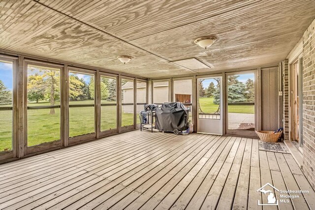 177 W Willis Rd, Saline, MI 48176 - view of unfurnished sunroom