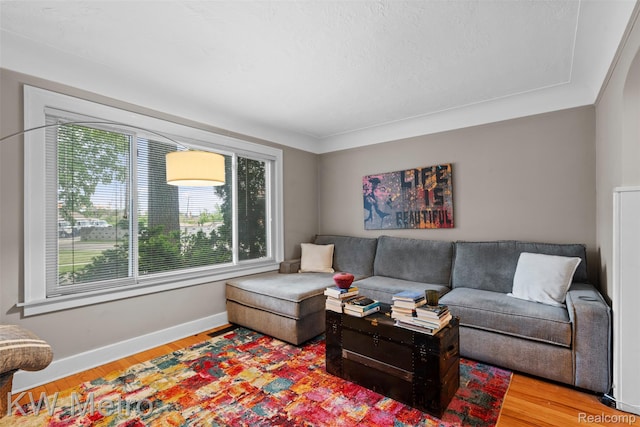 634 E Lewiston Ave, Ferndale, MI 48220 - living area with wood finished floors and baseboards