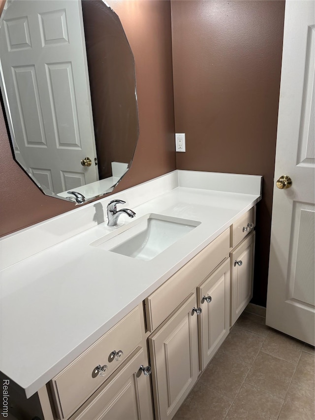 56645 Long Island Dr, Shelby Twp, MI 48316 - bathroom featuring vanity and tile patterned flooring