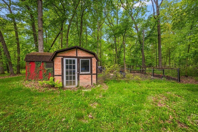 2100 Delhi W, Ann Arbor, MI 48103 - view of shed with a forest view
