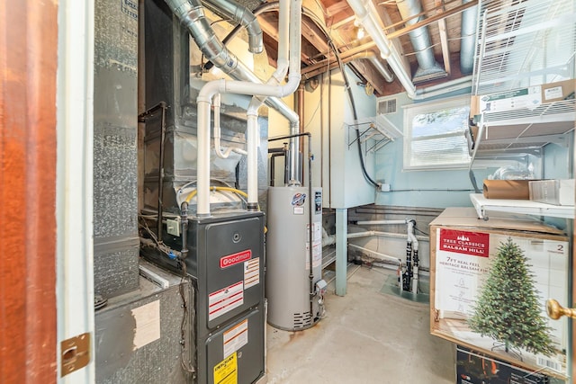 2615 Yosemite St, Saginaw, MI 48603 - utility room with gas water heater