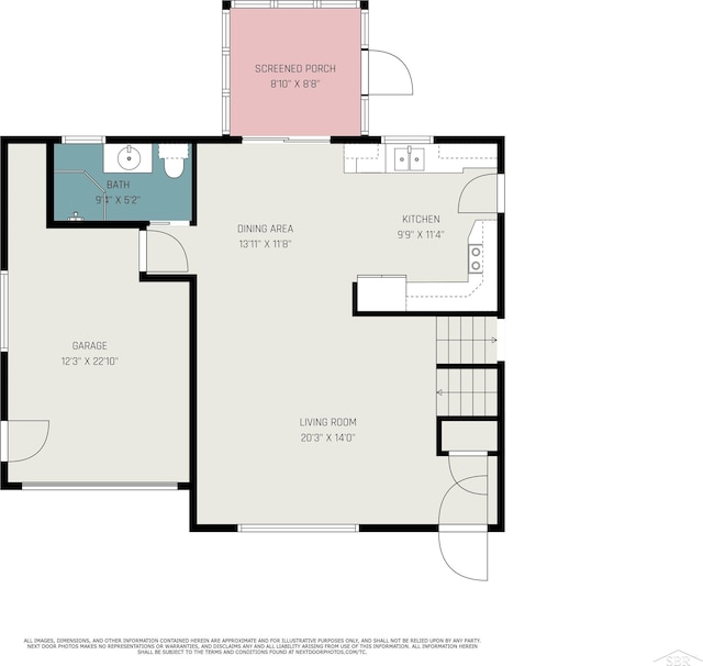 2615 Yosemite St, Saginaw, MI 48603 - floor plan / room layout
