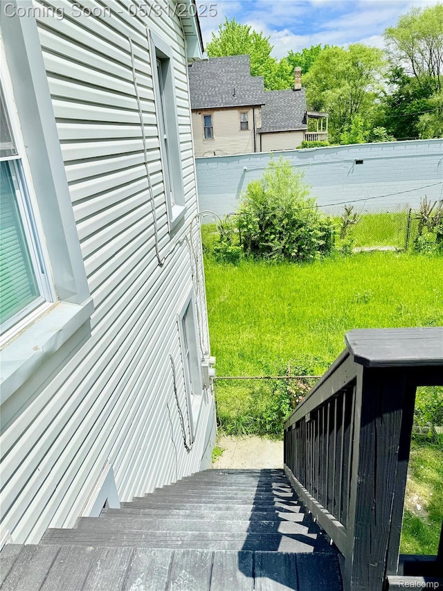 3648 Mack Ave, Hamtramck, MI 48207 - view of wooden deck