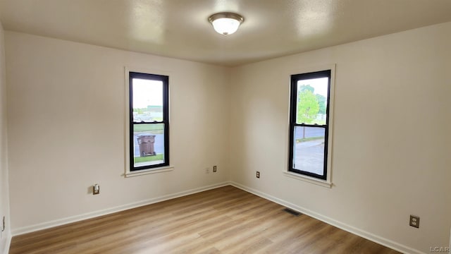 810 Division St, Adrian, MI 49221 - spare room with light wood-type flooring and baseboards