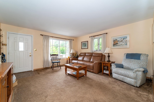 3624 Terhune Rd, Ann Arbor, MI 48104 - carpeted living area featuring baseboards